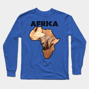 Africa Wildlife Continent Elephant Tug of War Long Sleeve T-Shirt